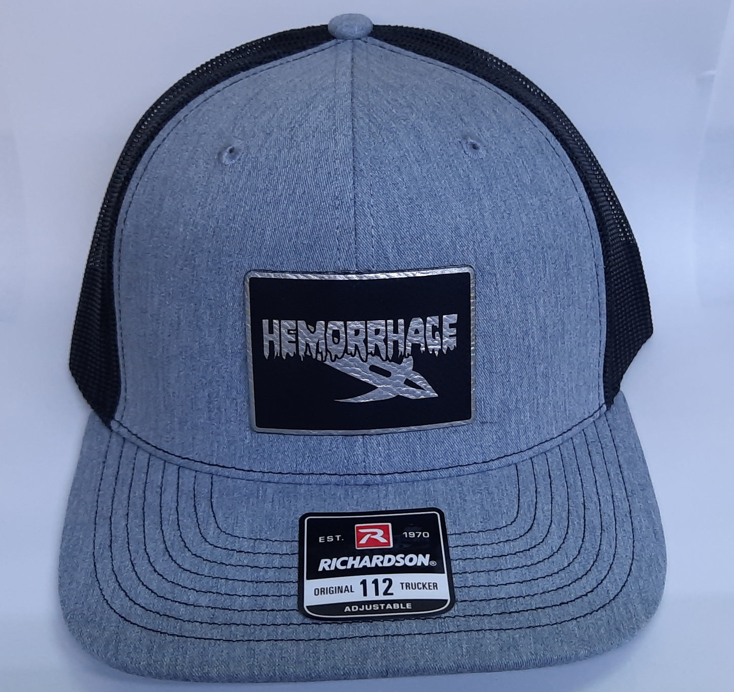 Black Flag Archery - Hemorrhage - Richardson Mesh Back Hat - Grey