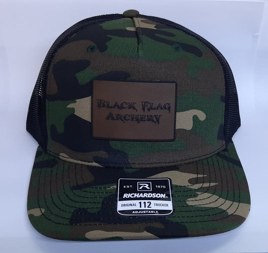Black Flag Archery - Richardson Mesh Back Hat - Green Camo