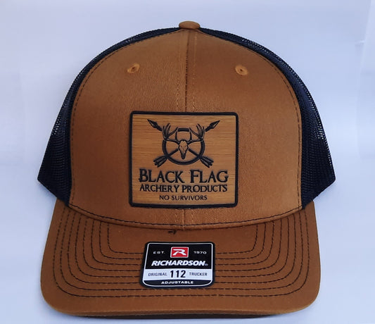 Black Flag Archery - Richardson Mesh Back Hat - Coffee
