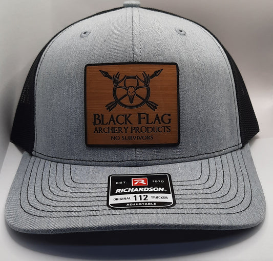Black Flag Archery - Richardson Mesh Back Hat - Grey