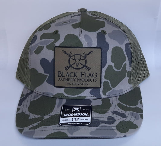 Black Flag Archery - Richardson Mesh Back Hat - Light Green Camo